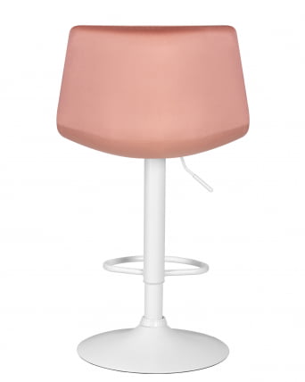Стул барный DOBRIN TAILOR WHITE (пудрово-розовый велюр (MJ9-32)) 2 шт_5