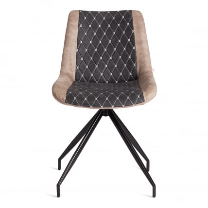 Стул KELT ( mod. 8799 ) металл,ткань наппа, 50 х 60 х 84 х 49,5 см, черный/коричневый_4