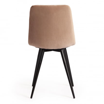 Стул CHILLY X (mod. 7096) ткань/металл, 45x53х88 см, высота до сиденья 50 см, бежевый barkhat 5/черный_3