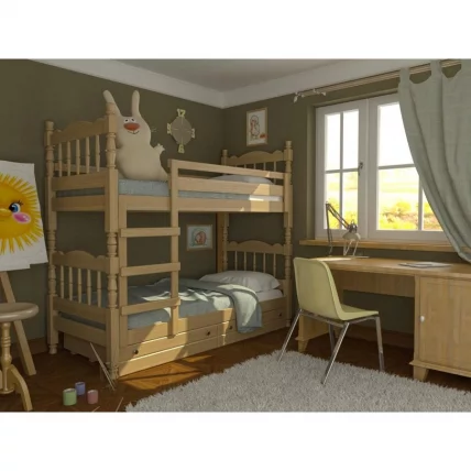 Кровать двухъярусная Соня 200х90 Сосна_1
