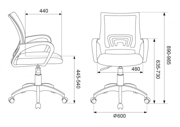 Кресло офисное Бюрократ CH-W695NLT Темно-синий_4
