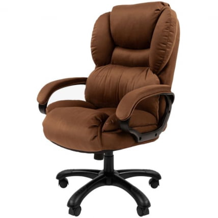 Кресло руководителя CHAIRMAN 434 HOME велюр Коричневый_1