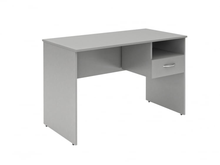 Стол письменный (S-1200) R с правой подвесной тумбой Серый_0