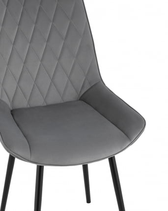 Стул Дарвин велюр Темно-серый_1