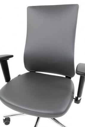 Офисное кресло CХАИРМАН 500 ЛЮКС (ЛУКС) ЭКО Б/П экокожа Серый / CHAIRMAN (LUX)_5