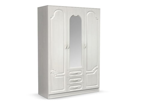 Шкаф 3-х створчатый Гармония 01 Белый глянец_0