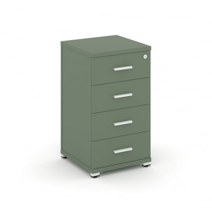 Тумба опорная/приставная с 4 ящиками CONCEPT CN.TUO-002 B/W Кобо Белый_0