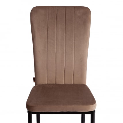 Стул VERTER (mod. BC577-DC) металл, флок, 41 х 52 х 95 см, Beige (бежевый) HLR8 / черный_5