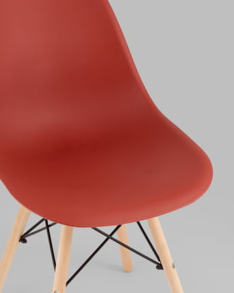 Стул Еамес Стйле ДСВ терракотовый 4 шт. комплект (разборный каркас) / Eames Style DSW_7