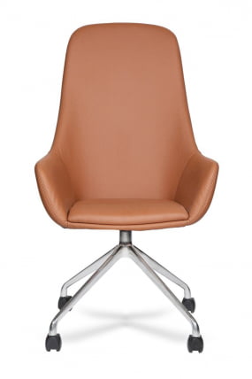 Кресло офисное МГ-24 А ХРОМ ПАУК 4 ЛУЧА_1