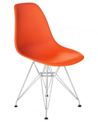 Стул обеденный ДОБРИН ДСР (ножки хром, цвет оранжевый (О-02)) 4 шт / DOBRIN DSR (O-02))_2