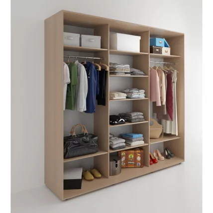 Шкаф-купе 3-х дверный Акцент-Лайт Д3 1800х600 Дуб крафт золотой_1