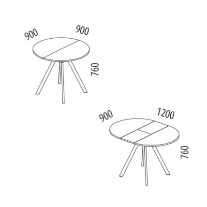 Обеденный стол Орфей 50 (01) Стоун крем_8