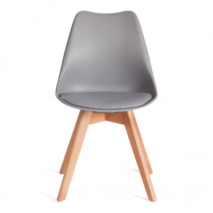 Стул TULIP (mod. 73-1) дерево/пластик/экокожа, 47,5x55x80 см, серый_4
