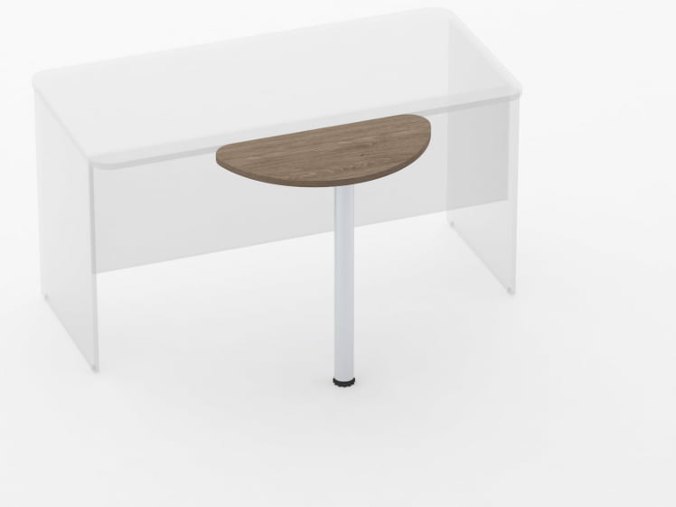 Приставка-полукруг Glassy 2.14 Дуб Верцаска_2