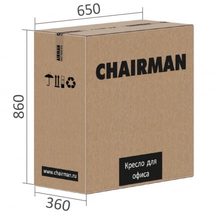 Кресло для руководителя CHAIRMAN CH423 кожа Черный_6