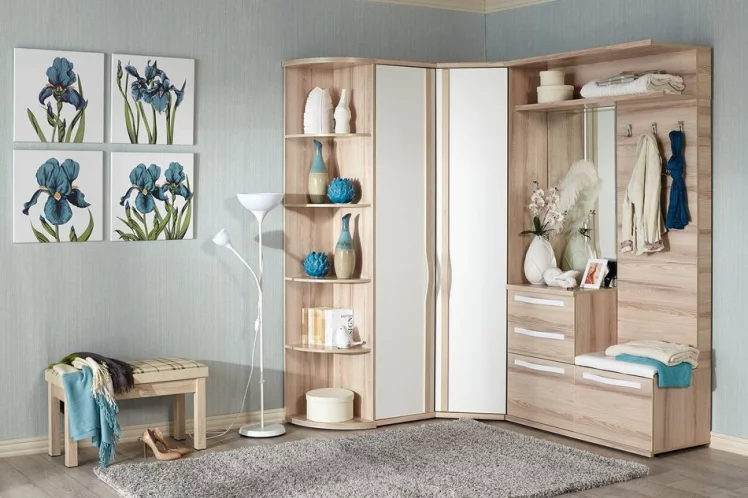 Вешалка комбинированная с зеркалом Марта ЛД 124.110.000 Белый Дезира Эш_2