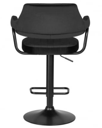 Стул барный ДОБРИН CХАРЛЙ БЛАCК (черный велюр (МДЖ9-101)) 2 шт / DOBRIN CHARLY BLACK (MJ9-101))_5