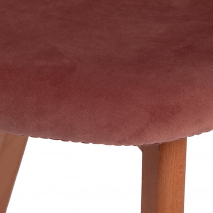 Стул CINDY SOFT (mod. C1021F1) Коралловый (HLR 44)/натуральный_6