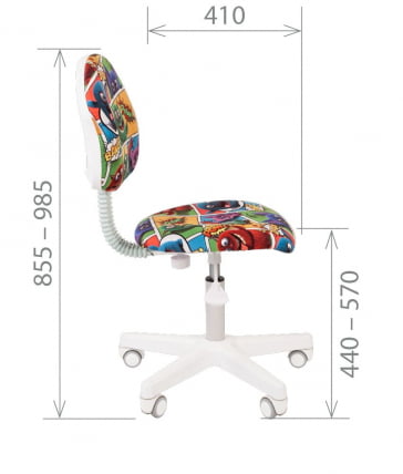 Детское кресло CХАИРМАН КИДС 104 Блаcк Автобус (Б) / CHAIRMAN KIDS Black_7