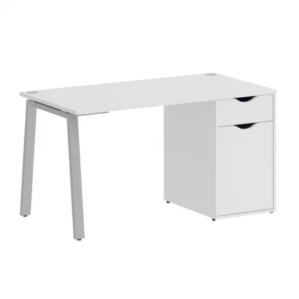 Стол письменный HOME OFFICE VR.SP-3-138.1.A Белый/Серый металл_0