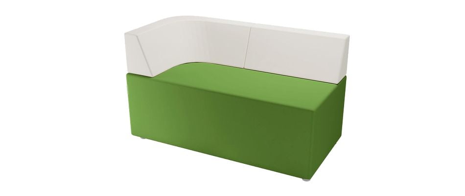 Двухместный диван подлокотник правый (спинка радиусная) Модуль М-70/8_0