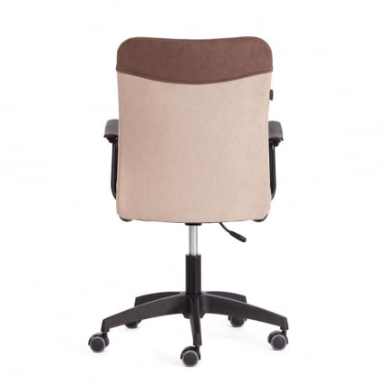 Кресло компьютерное FLY флок , коричневый/бежевый, 6/7_3