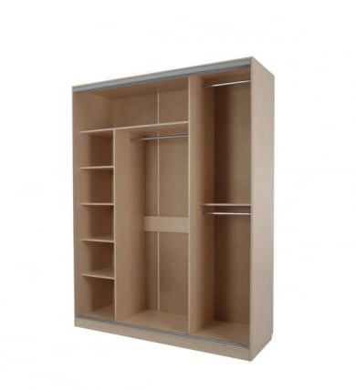 Шкаф-купе Бассо 2-600 Дуб млечный / Крем_1