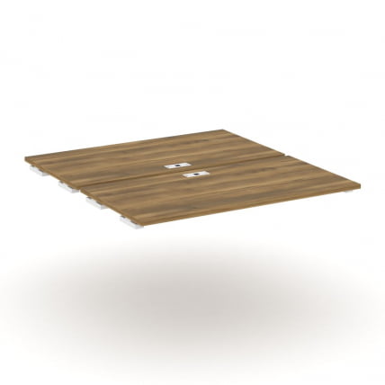 Двойной стол-приставка к двум опорным тумбам/шкафам CONCEPT CN.DSPR-007 Сандал Янтарный Белый_0