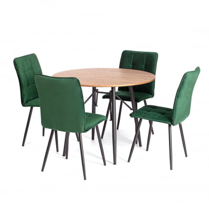 Стул обеденный Medeo LT, флок , серый/черный, 29, 45х56х89 см_12