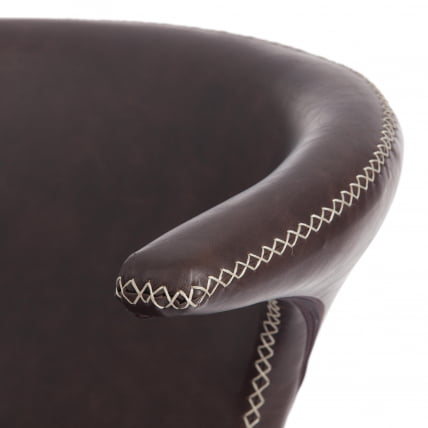 Стул барный FLAIR BAR (mod. 9018) экокожа/металл, 60 х 56 х 106 см , коричневый 1/черный_6