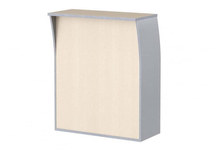 Стойка ресепшн прямая IMAGO РС-1 Клен Металлик_0