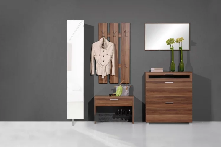 Поворотный шкаф в белом глянцевом стекле Лупо Шелф (левый) Венге_0