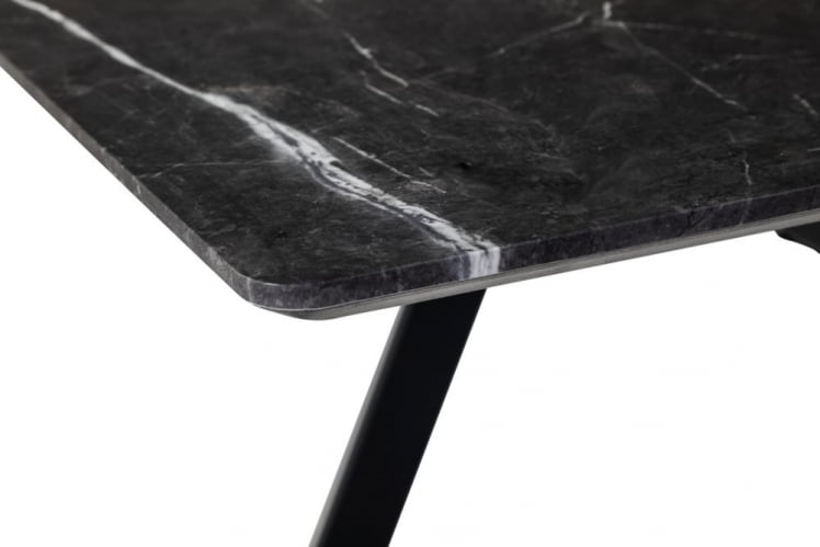 Стол Пеле раздвиж. 140-180 Темный мрамор/Бабочка_4