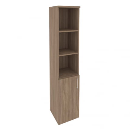 Шкаф высокий узкий левый (1 низкий фасад ЛДСП) ONIX O.SU-1.1(L) Дуб Аризона_0