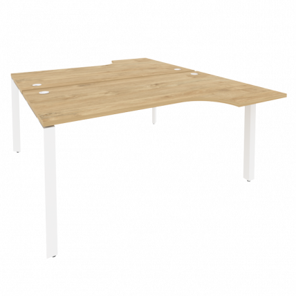 Рабочая станция на П-образном м/к ONIX O.MP-D.SA-1 Тиквуд Светлый/Белый_0