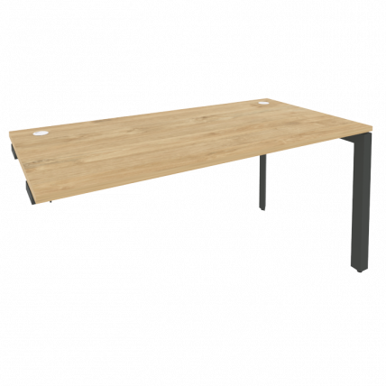 Стол-приставка на П-образном м/к к опорным элементам ONIX O.MP-SPR-4.8 Тиквуд Светлый/Антрацит_0