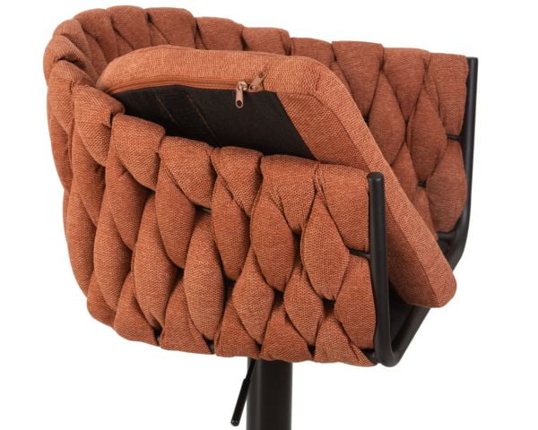 Стул барный DOBRIN LEON (оранжевая ткань (LAR 275-27)) 2 шт_8