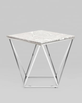 Журнальный столик Авалон 61*61 Серый мрамор_4