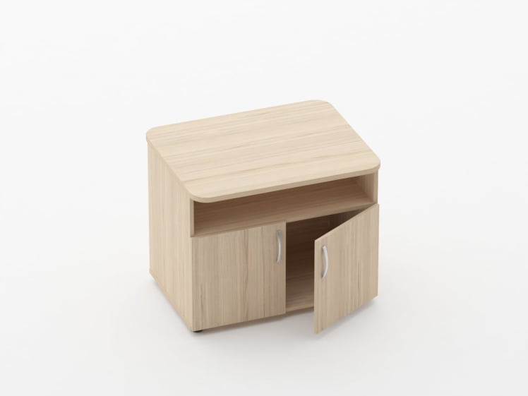 Тумба под оргтехнику Glassy 3.16.10 Орех_1