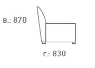 Euroforma Европа Кресло Ecotex 3004 (бледно-сиреневый)_77629_1