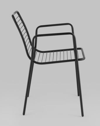 Стул Дели с подлокотниками металл черный_13