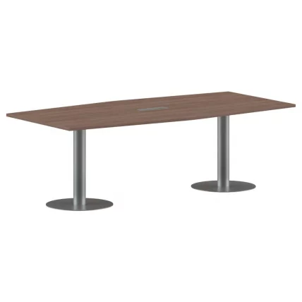 Конференц-стол на 6-8 человек IMAGO ПРГ-4 Ясень Шимо-алюминий_0