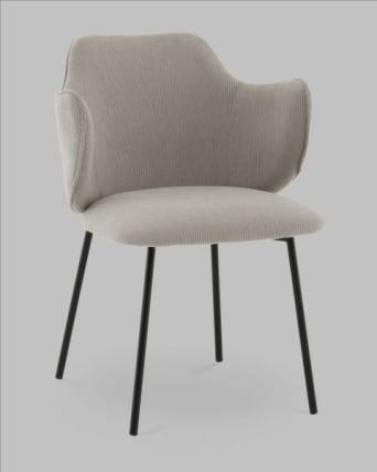 Стул Джиннет велюр светло-серый_0