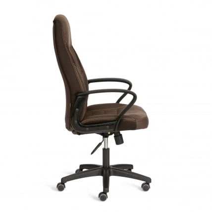 Кресло INTER (24) кож/зам/флок/ткань, коричневый, 36-36/6/TW-24_1