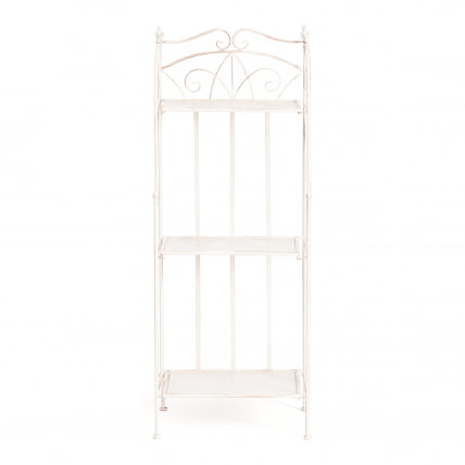 Этажерка Secret De Maison Elisa (PL08-10337) стальной сплав, античный белый, 41,50х20х108 см_4