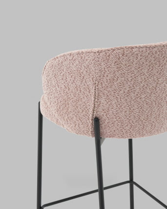 Стул полубарный Тисдейл букле розово-персиковый_6