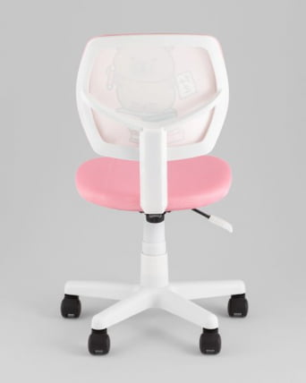 Кресло ЛОЛО Стади (Студй) розовый пластик белый / (Study)_5