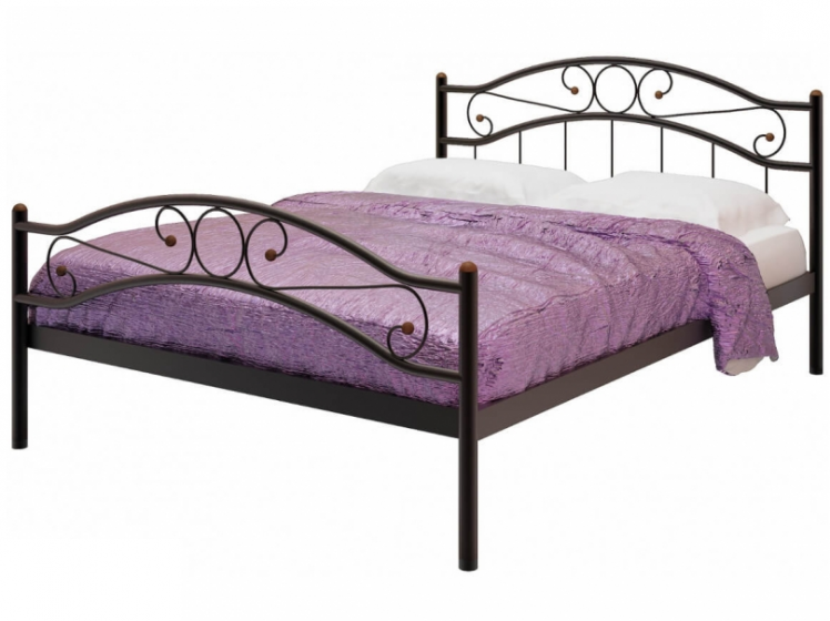 Кровать Надежда plus 1400х2000 Коричневая_0