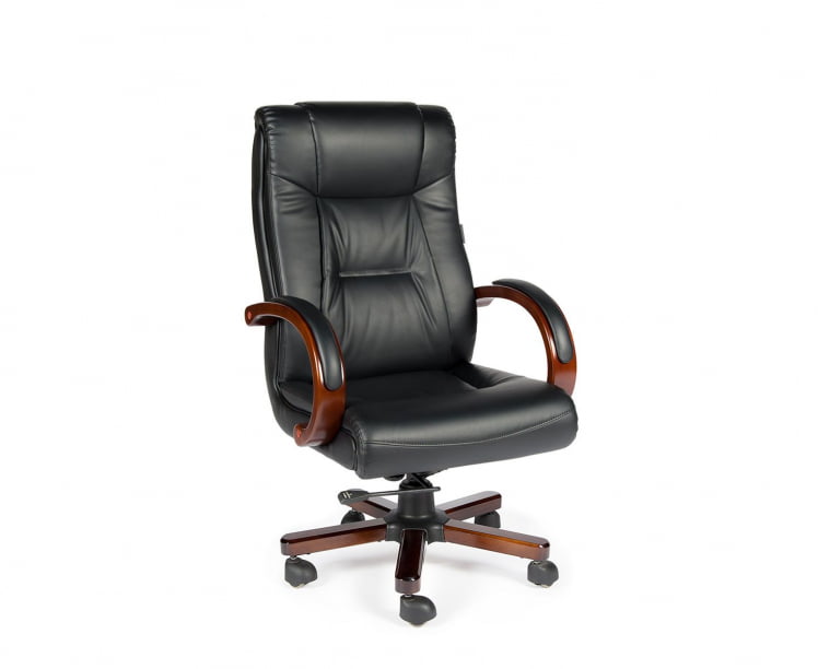 Кресло офисное Консул кожа Черный_0